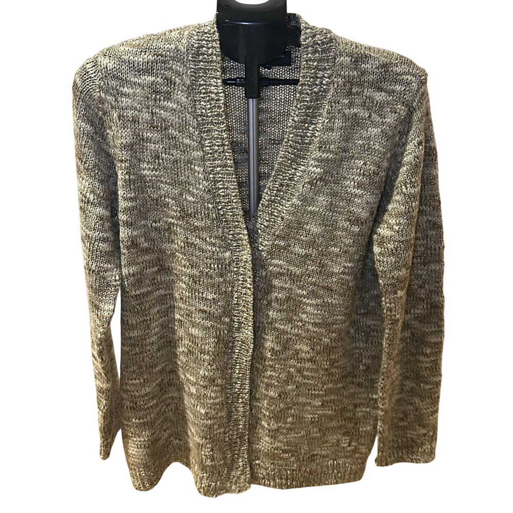 Jones New York Tan Knit Cardigan Women's size XL